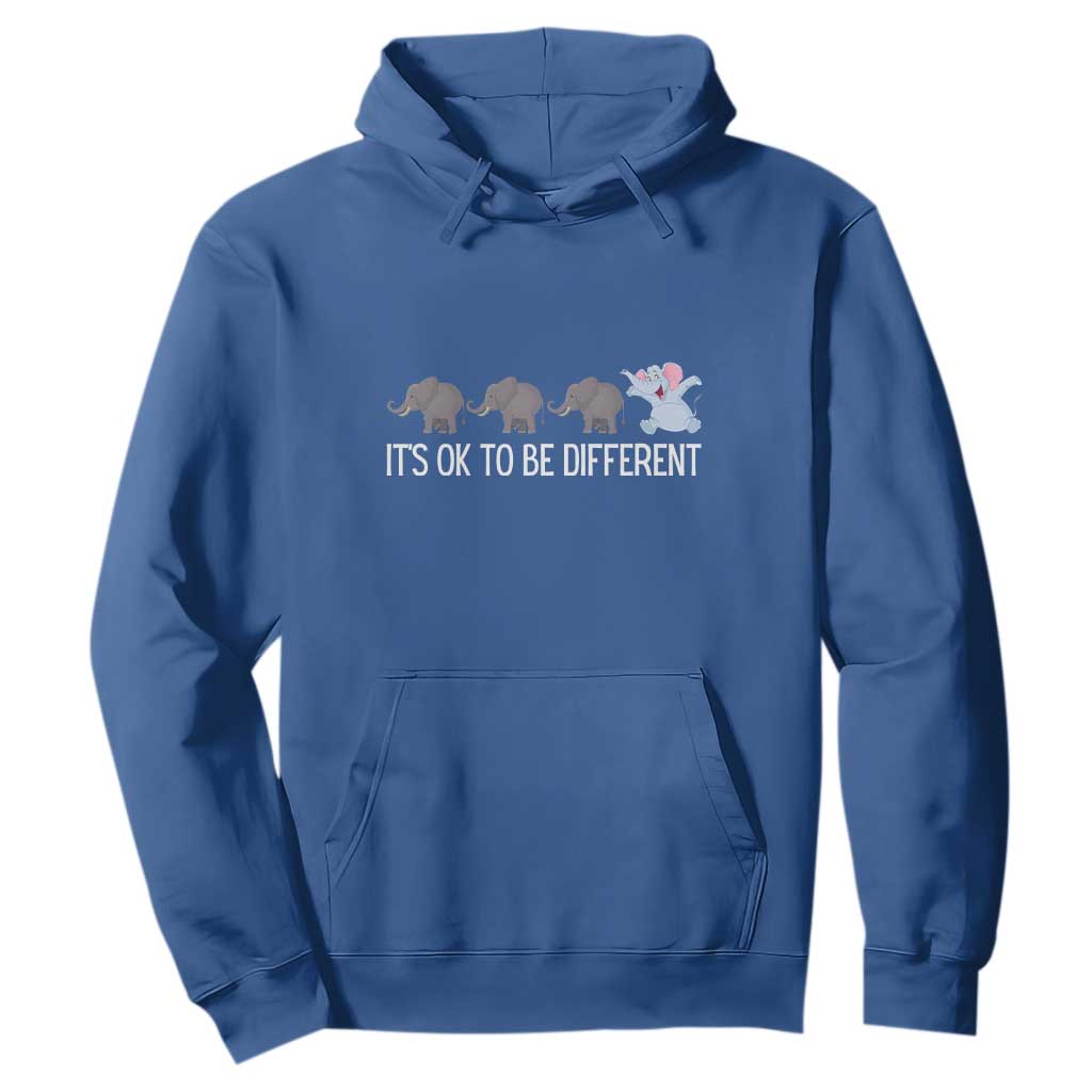 Autism It's Ok To Be Different Elephant Shirt Funny Elephant Hoodie TS01 Royal Blue Printyourwear