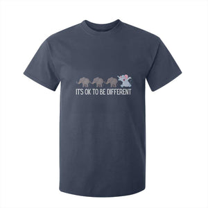 Autism It's Ok To Be Different Elephant Shirt Funny Elephant T Shirt For Kid TS01 Navy Printyourwear