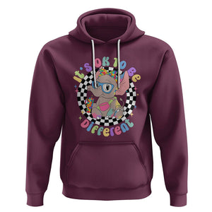 Support Autism Hoodie It's Okay To Be Different Funny Elephant TS01 Maroon Printyourwear