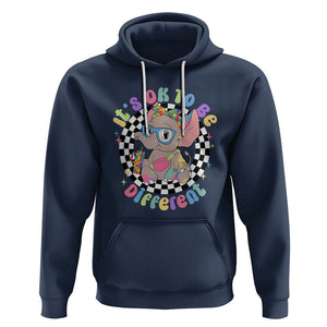 Support Autism Hoodie It's Okay To Be Different Funny Elephant TS01 Navy Printyourwear