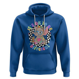 Support Autism Hoodie It's Okay To Be Different Funny Elephant TS01 Royal Blue Printyourwear