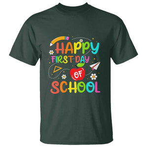 Welcome Back to School T Shirt First Day Premium Tee for Teachers & Students TS01 Dark Forest Green Print Your Wear