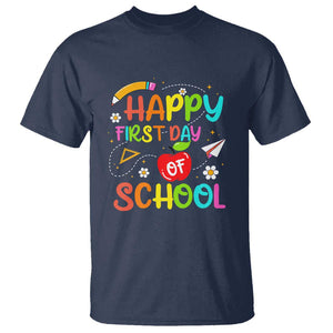 Welcome Back to School T Shirt First Day Premium Tee for Teachers & Students TS01 Navy Print Your Wear