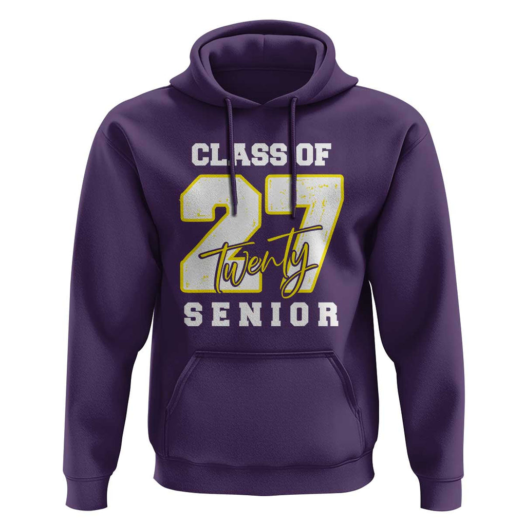 Class of 2027 Senior Hoodie 12th Grade Back to School High School TS01 Purple Print Your Wear