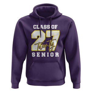 Class of 2027 Senior Hoodie 12th Grade Back to School High School TS01 Purple Print Your Wear