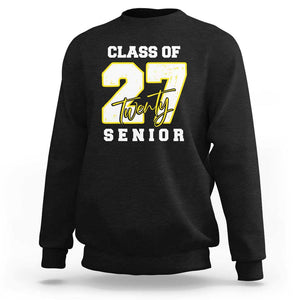 Class of 2027 Senior Sweatshirt 12th Grade Back to School High School TS01 Black Print Your Wear