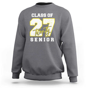 Class of 2027 Senior Sweatshirt 12th Grade Back to School High School TS01 Charcoal Print Your Wear