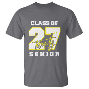 Class of 2027 Senior T Shirt 12th Grade Back to School High School TS01 Charcoal Print Your Wear