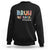 Bruh We Back 1st Graders Sweatshirt Retro Vintage Back to School Design TS01 Black Print Your Wear