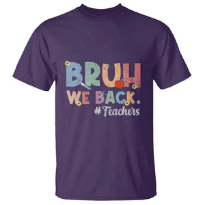 Bruh We Back 1st Graders T Shirt Retro Vintage Back to School Design TS01 Purple Print Your Wear