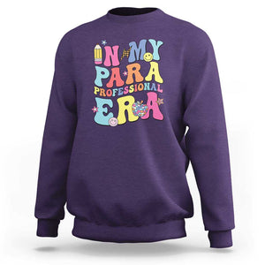 In My Para Professional Era Sweatshirt Perfect for Back to School TS01 Purple Print Your Wear