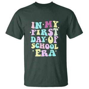 In My First Day of School Era T Shirt Back to School Retro Style TS01 Dark Forest Green Print Your Wear