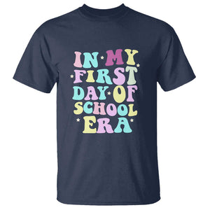 In My First Day of School Era T Shirt Back to School Retro Style TS01 Navy Print Your Wear