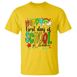 Happy First Day of School T Shirt Perfect for Teachers Back to School TS01 Daisy Print Your Wear