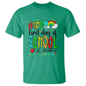 Happy First Day of School T Shirt Perfect for Teachers Back to School TS01 Irish Green Print Your Wear