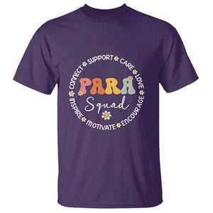 Back to School PARA Squad Tee T Shirt Celebrate Squad Appreciation Week TS01 Purple Print Your Wear