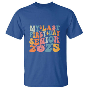 Class of 2025 Senior Tee T Shirt My Last First Day Back to School TS01 Royal Blue Print Your Wear