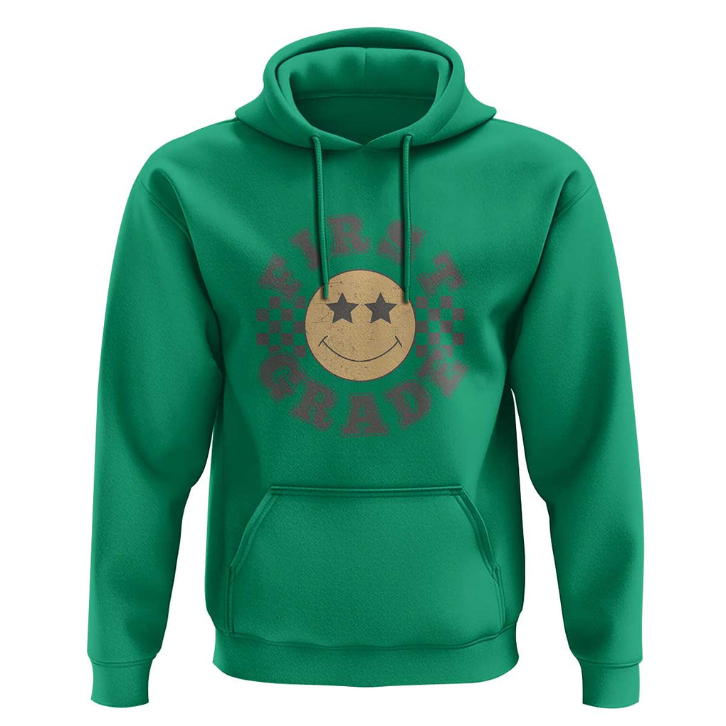 Back to School Tee Hoodie First Day of 1st Grade for First Grade Teachers TS01 Irish Green Print Your Wear