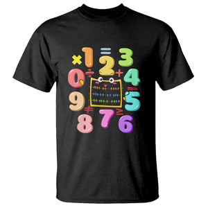 Math Day Cute Calculator & Numbers Back to School Design T Shirt Cute Calculator & Numbers Back to School Design TS01 Black Print Your Wear