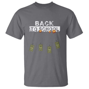 Back to School Game Over Tee T Shirt Funny Tank Design with Military Twist TS01 Charcoal Print Your Wear