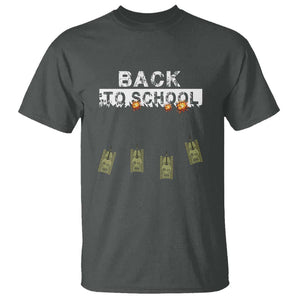 Back to School Game Over Tee T Shirt Funny Tank Design with Military Twist TS01 Dark Heather Print Your Wear