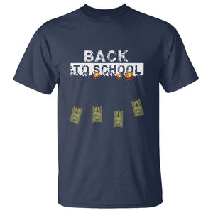 Back to School Game Over Tee T Shirt Funny Tank Design with Military Twist TS01 Navy Print Your Wear