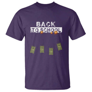 Back to School Game Over Tee T Shirt Funny Tank Design with Military Twist TS01 Purple Print Your Wear