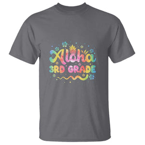 Aloha 3rd Grade T Shirt First Day Back to School for Teachers TS01 Charcoal Print Your Wear