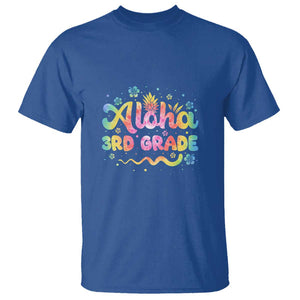 Aloha 3rd Grade T Shirt First Day Back to School for Teachers TS01 Royal Blue Print Your Wear