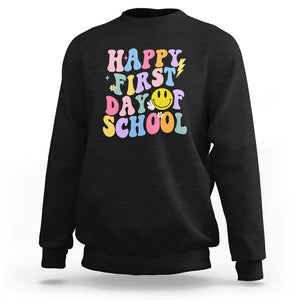 Happy Last Day of School Sweatshirt Funny End of School Year Design TS01 Black Print Your Wear