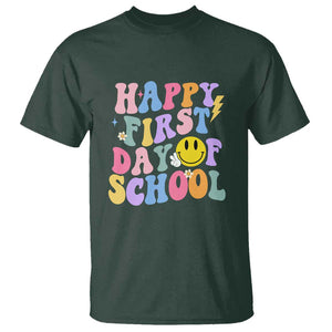 Happy Last Day of School T Shirt Funny End of School Year Design TS01 Dark Forest Green Print Your Wear