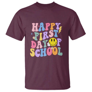 Happy Last Day of School T Shirt Funny End of School Year Design TS01 Maroon Print Your Wear