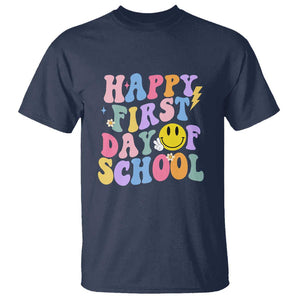 Happy Last Day of School T Shirt Funny End of School Year Design TS01 Navy Print Your Wear