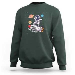 Back to Kindergarten and Beyond: Hilarious First Day of School Sweatshirt TS01 Dark Forest Green Print Your Wear