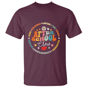 Back to School Crew Appreciation T Shirt Perfect for Kids TS01 Maroon Print Your Wear