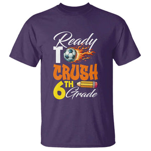 Ready to Crush 6th Grade Football Lover's Premium Tee T Shirt Perfect for Back to School TS01 Purple Print Your Wear