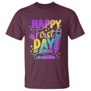 Happy First Day of School Kindergarten for Kids T Shirt Cute & Comfy Back-to-School Shirt TS01 Maroon Print Your Wear