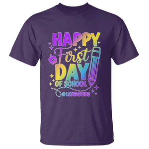 Happy First Day of School Kindergarten for Kids T Shirt Cute & Comfy Back-to-School Shirt TS01 Purple Print Your Wear