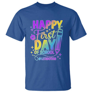 Happy First Day of School Kindergarten for Kids T Shirt Cute & Comfy Back-to-School Shirt TS01 Royal Blue Print Your Wear