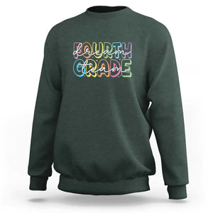 Back to School Fourth Grade Teacher Shirt Sweatshirt Dream Team Edition TS01 Dark Forest Green Print Your Wear