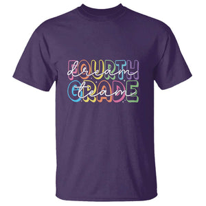 Back to School Fourth Grade Teacher Shirt T Shirt Dream Team Edition TS01 Purple Print Your Wear