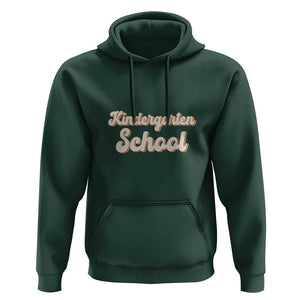 Vintage Kindergarten School Hoodie Retro Design for Kids TS01 Dark Forest Green Print Your Wear