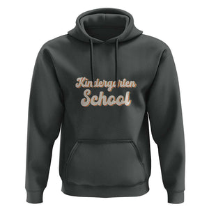 Vintage Kindergarten School Hoodie Retro Design for Kids TS01 Dark Heather Print Your Wear