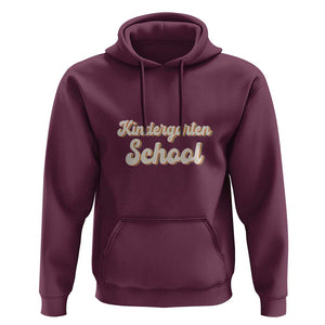 Vintage Kindergarten School Hoodie Retro Design for Kids TS01 Maroon Print Your Wear