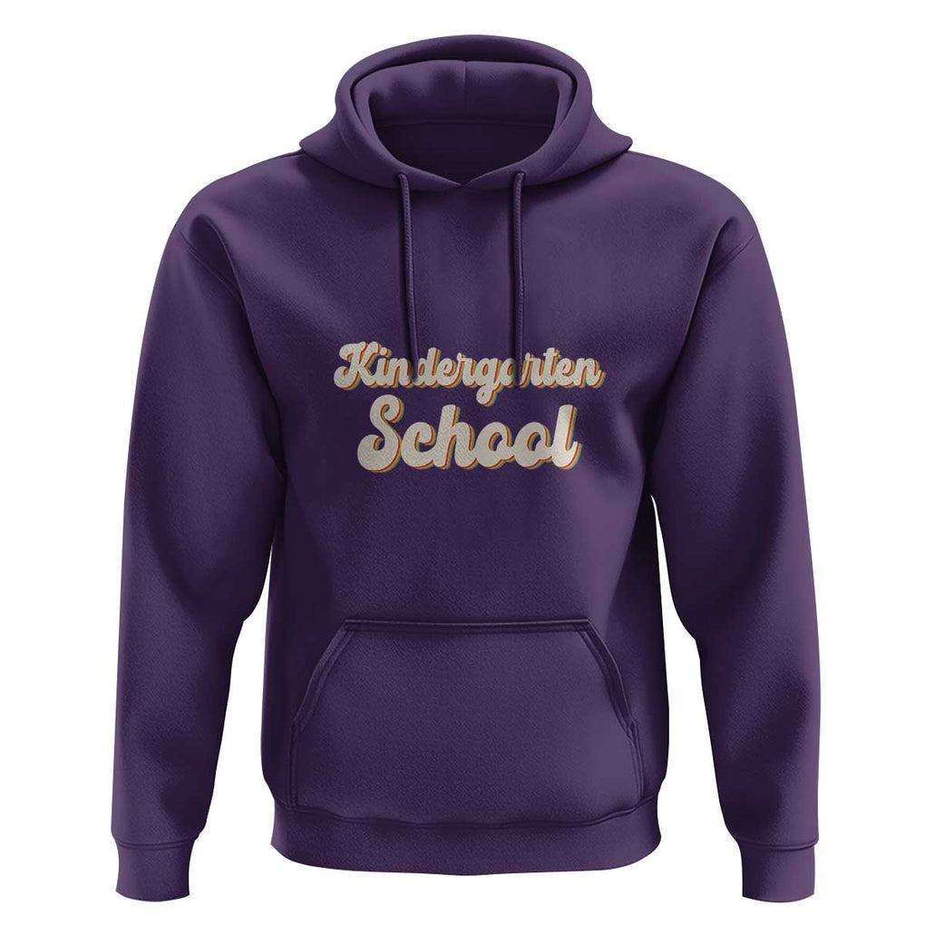 Vintage Kindergarten School Hoodie Retro Design for Kids TS01 Purple Print Your Wear