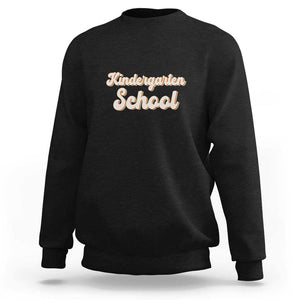 Vintage Kindergarten School Sweatshirt Retro Design for Kids TS01 Black Print Your Wear