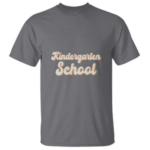 Vintage Kindergarten School T Shirt Retro Design for Kids TS01 Charcoal Print Your Wear