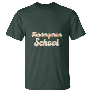 Vintage Kindergarten School T Shirt Retro Design for Kids TS01 Dark Forest Green Print Your Wear