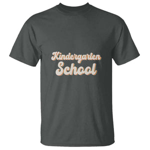 Vintage Kindergarten School T Shirt Retro Design for Kids TS01 Dark Heather Print Your Wear