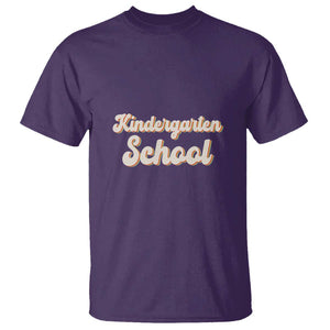 Vintage Kindergarten School T Shirt Retro Design for Kids TS01 Purple Print Your Wear